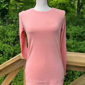 Women's Eddie Bauer Pink Long Sleeve Crew neck Top